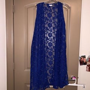 Royal Blue Lace Vest